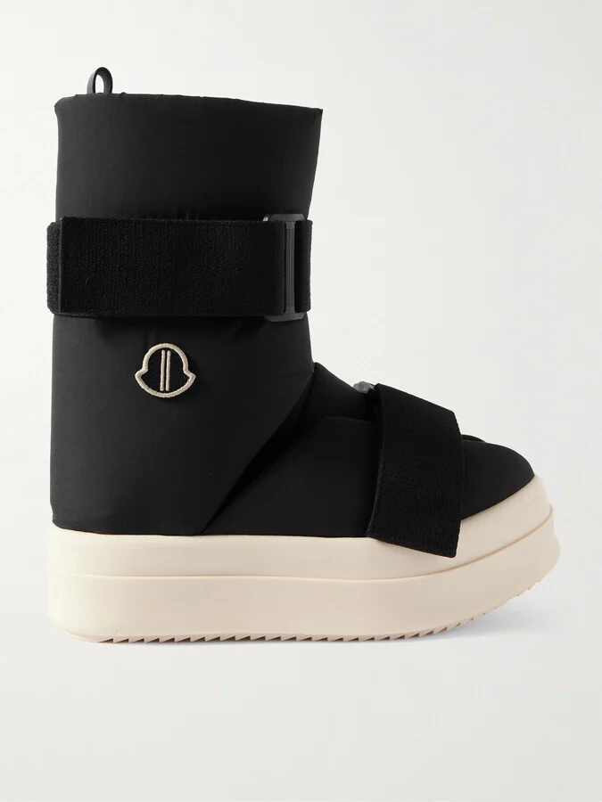 + Moncler Logo-Appliquéd Padded Shell Boots