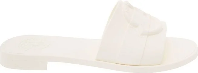 Moncler Logo Embossed Slip-On Sandals