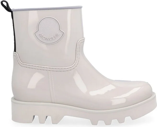 Moncler Logo Embroidered Slip-On Ankle Boots