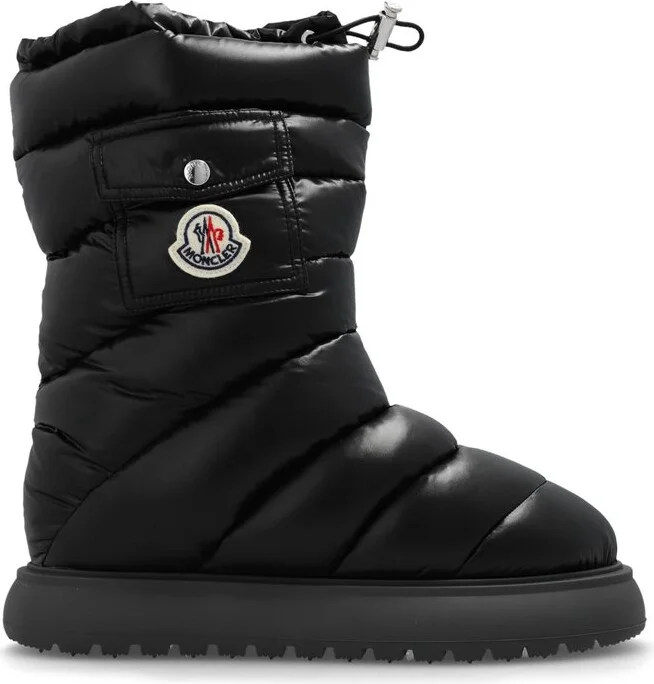 Moncler Logo Motif Patch Puffer Boots