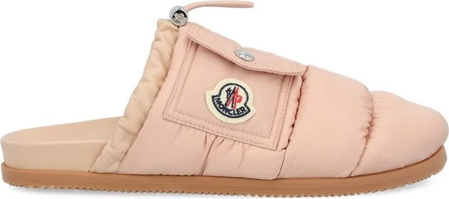 Moncler Logo Patch Padded Slippers
