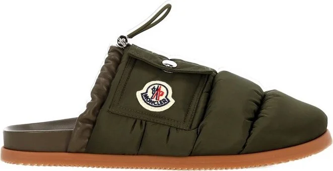 Moncler Logo Patch Padded Slippers