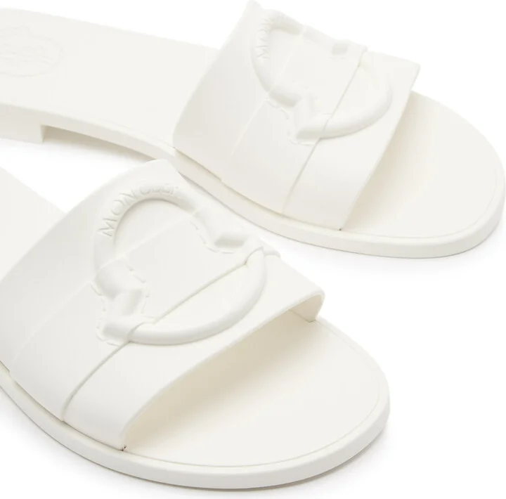 Moncler Logo Rubber Sliders - Image 3