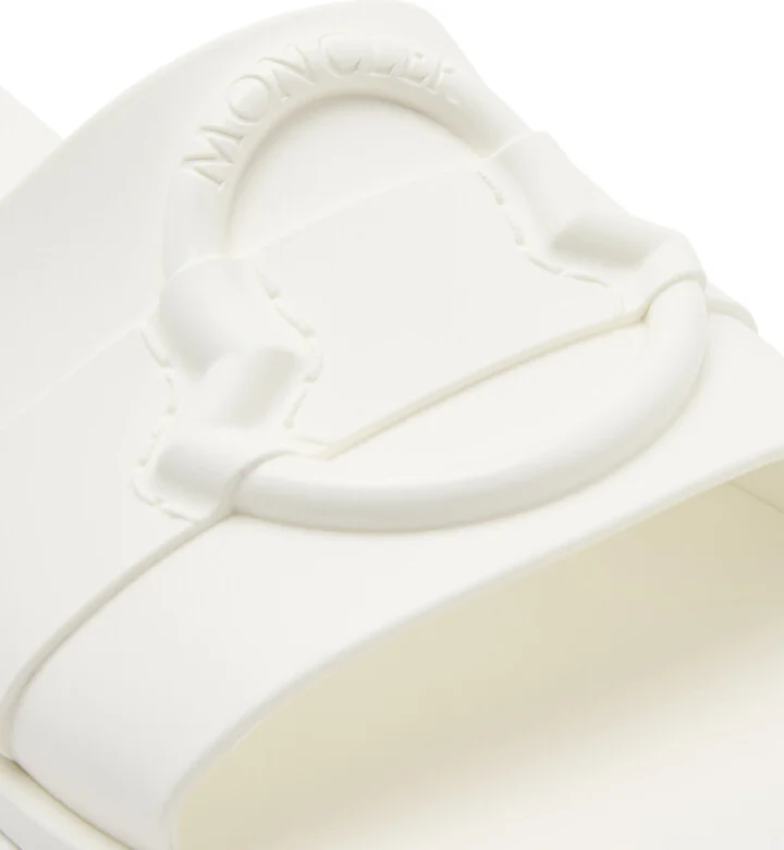 Moncler Logo Rubber Sliders - Image 4