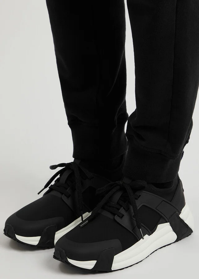Moncler Lunarove Black Neoprene Sneakers - Image 5