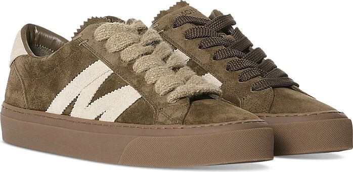 Moncler Men's Monaco2 Lace Up Low Top Sneakers
