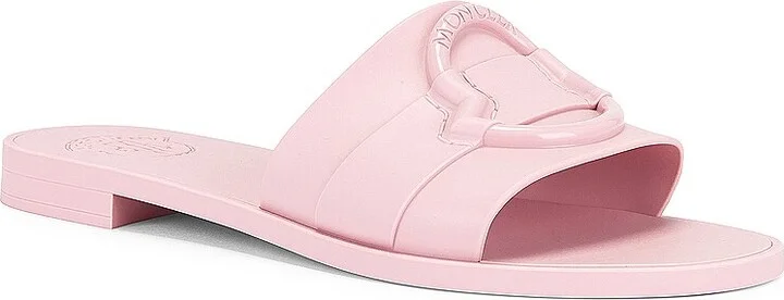 Moncler Mon Slide in Pink - Image 2