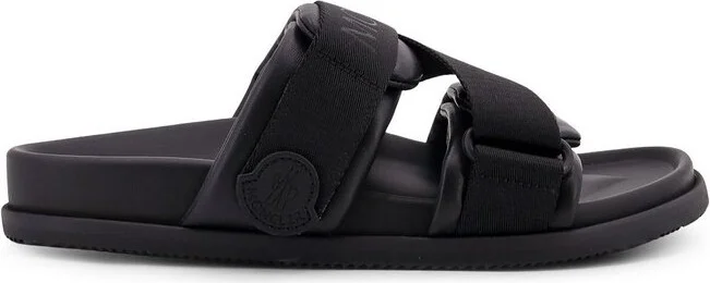 Moncler Mon Summer Logo Patch Slides
