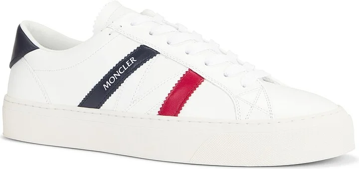 Moncler Monaco 2 Low Top Sneaker in White - Image 2