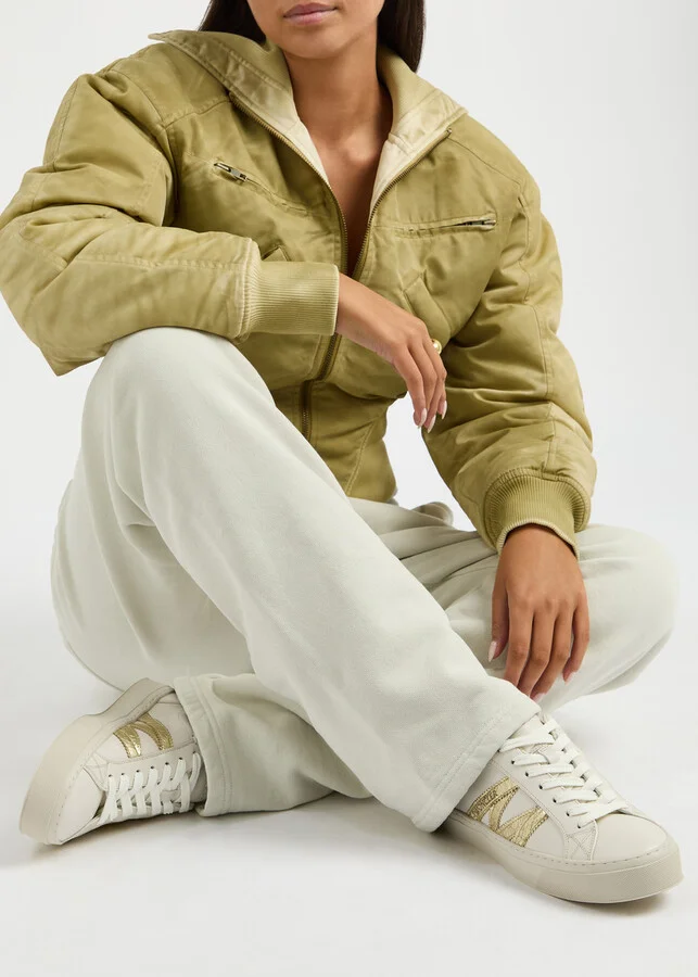 Moncler Monaco 2 Panelled Suede Sneakers - Image 9