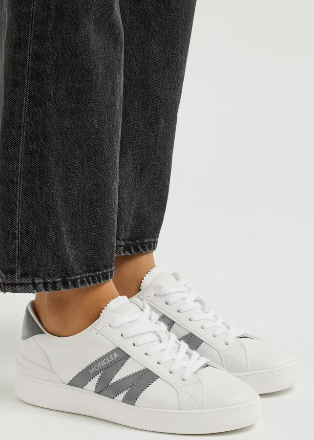 Moncler Monaco Leather Sneakers - Image 5