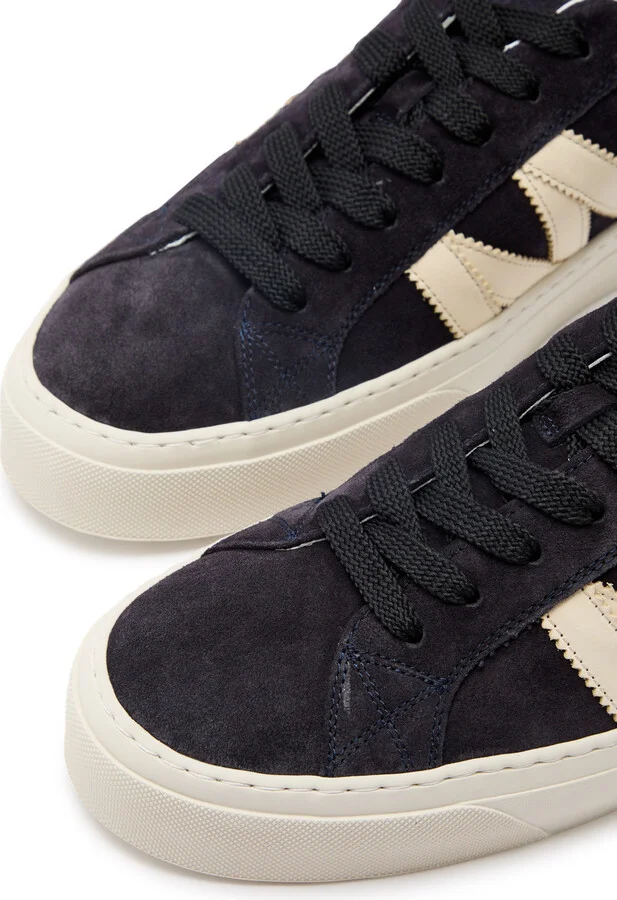 Moncler Monaco Suede Sneakers - Image 3