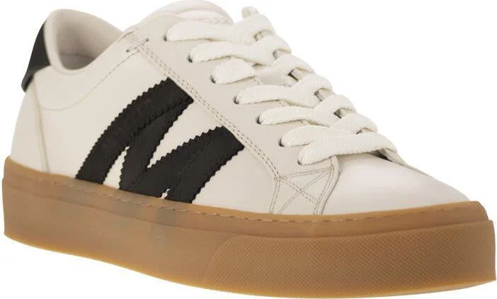 Moncler Monaco2 - Leather And Nubuck Sneakers. - Image 2