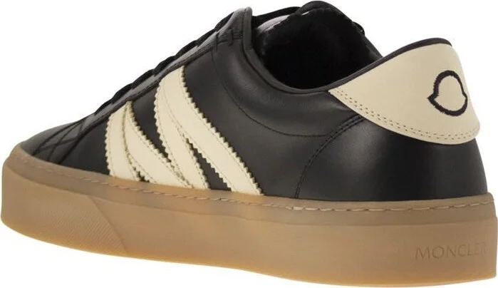 Moncler Monaco2 - Leather And Nubuck Sneakers