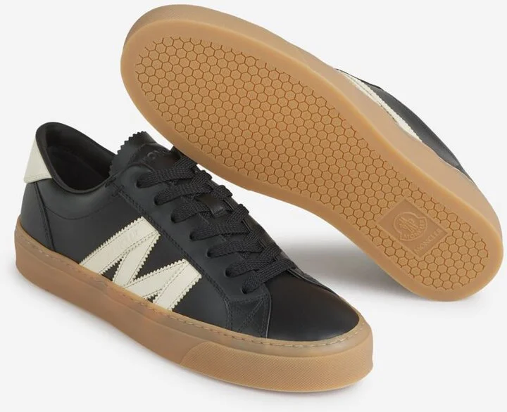 Moncler Monaco2 Leather Sneakers - Image 4