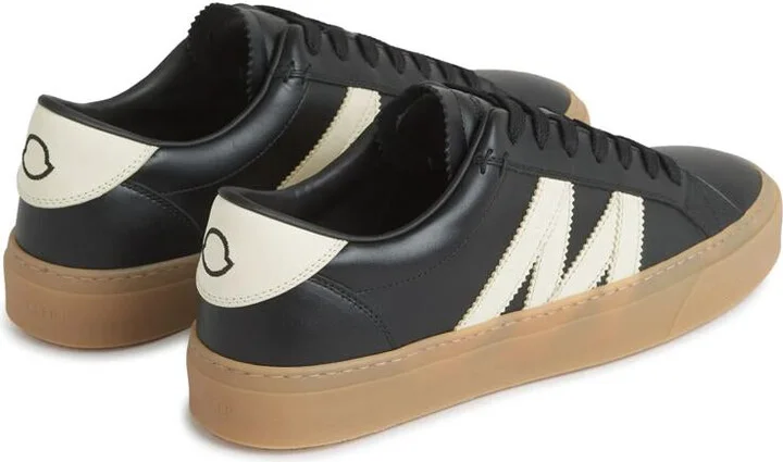 Moncler Monaco2 Low-Top Leather Sneakers - Image 3
