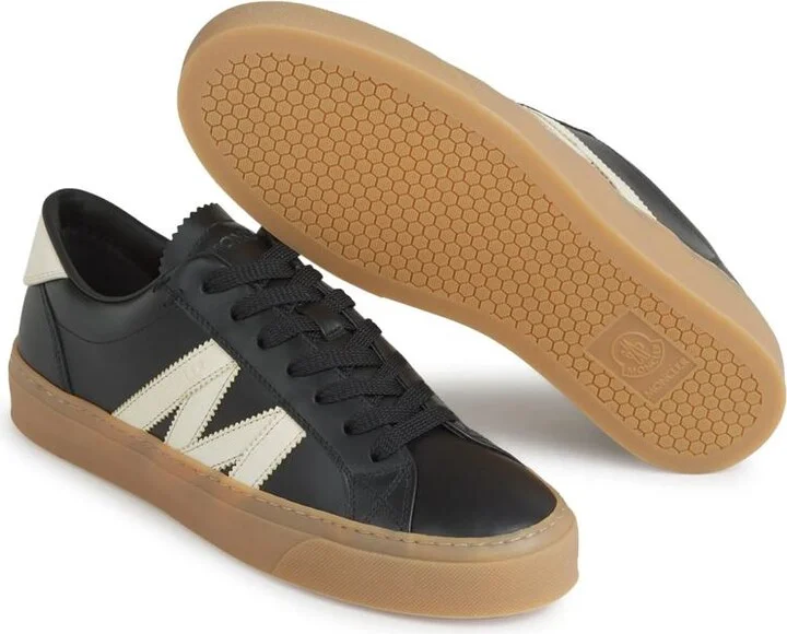 Moncler Monaco2 Low-Top Leather Sneakers - Image 4