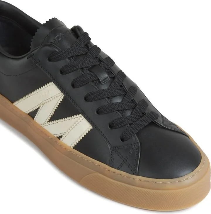 Moncler Monaco2 Low-Top Leather Sneakers - Image 5