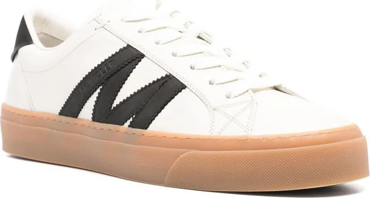 Moncler Monaco2 Low-Top Leather Sneakers - Image 2
