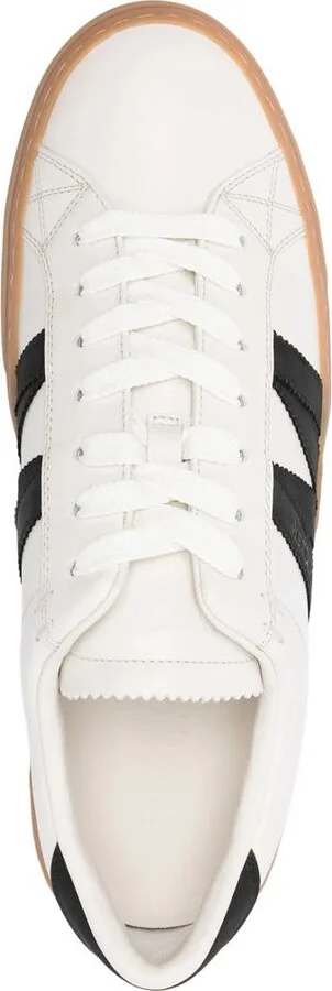 Moncler Monaco2 Low-Top Leather Sneakers - Image 4