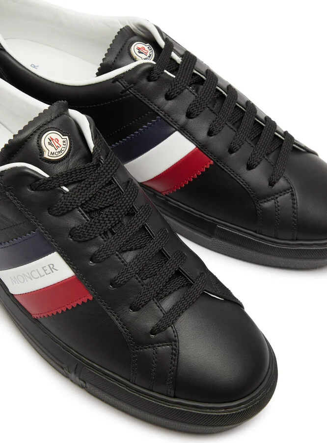 Moncler New Monaco Leather Sneakers - Image 3