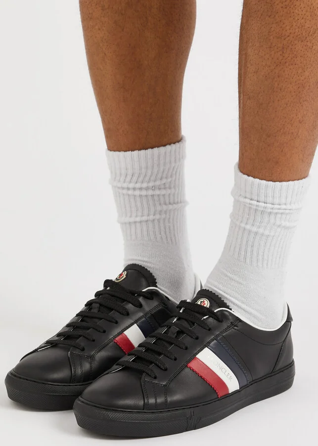 Moncler New Monaco Leather Sneakers - Image 5