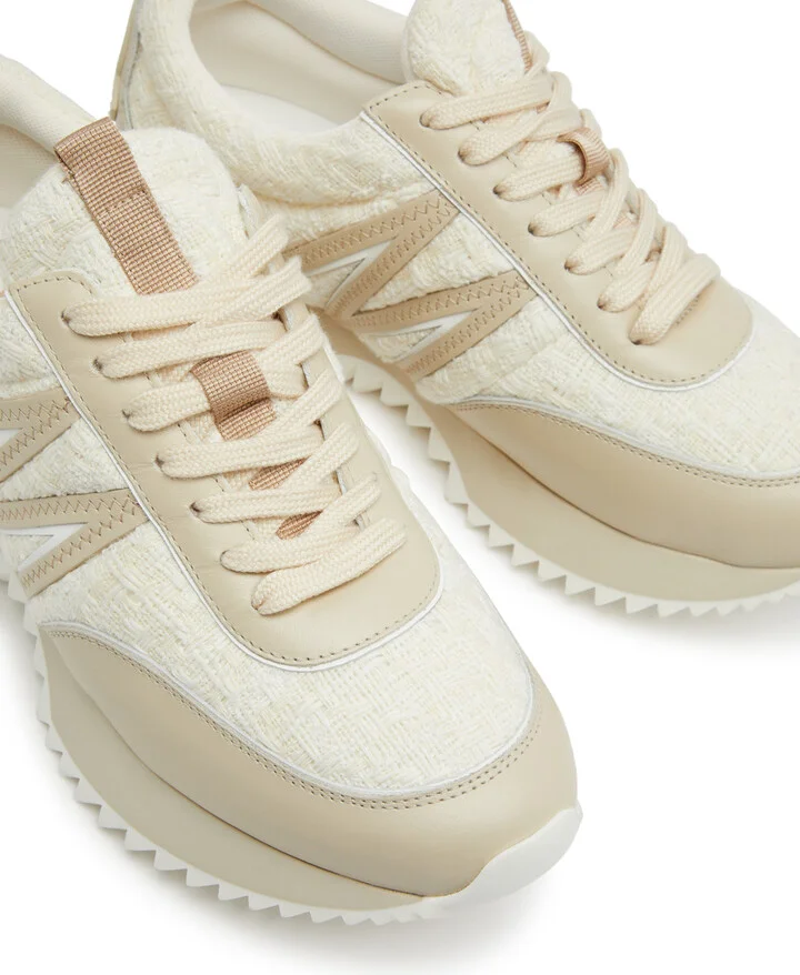 Moncler Pacey Panelled Leather Sneakers - Image 3