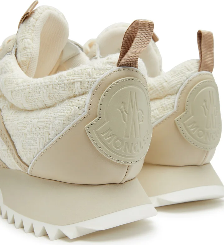 Moncler Pacey Panelled Leather Sneakers - Image 4