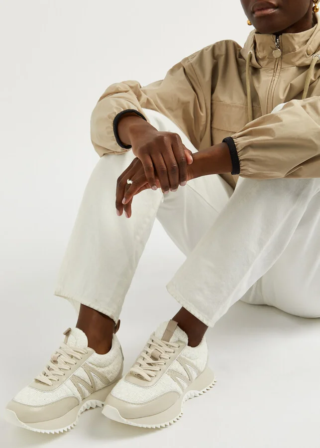 Moncler Pacey Panelled Leather Sneakers - Image 5