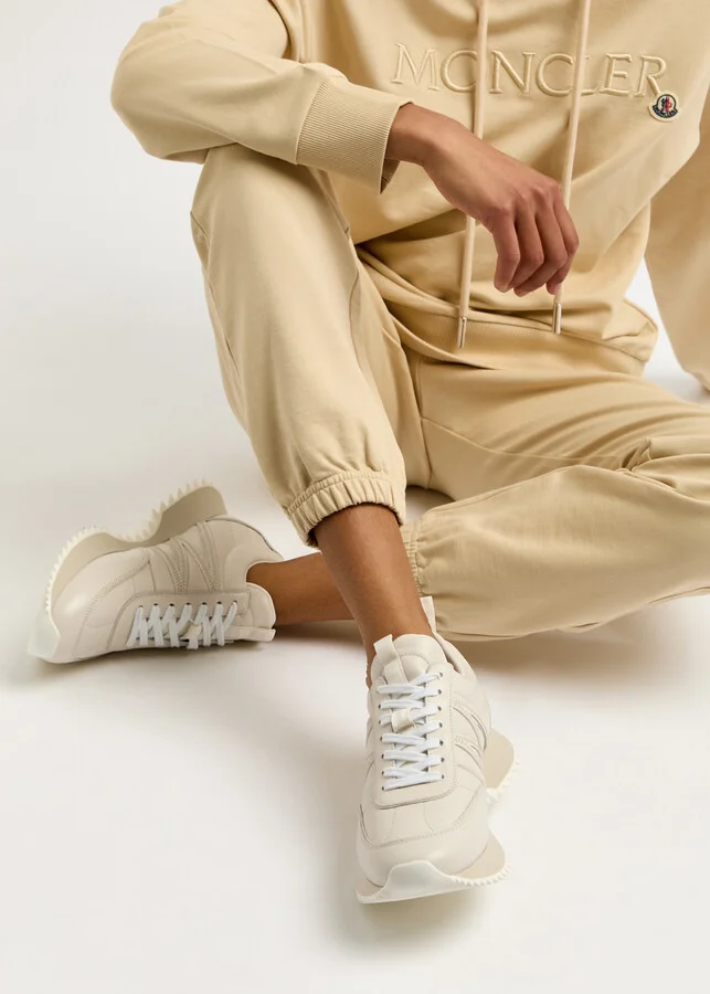Moncler Pacey Panelled Leather Sneakers - Image 5