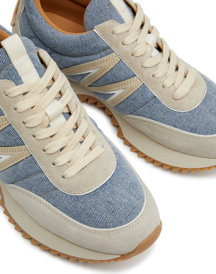 Moncler Pacey Panelled Suede Sneakers - Image 3