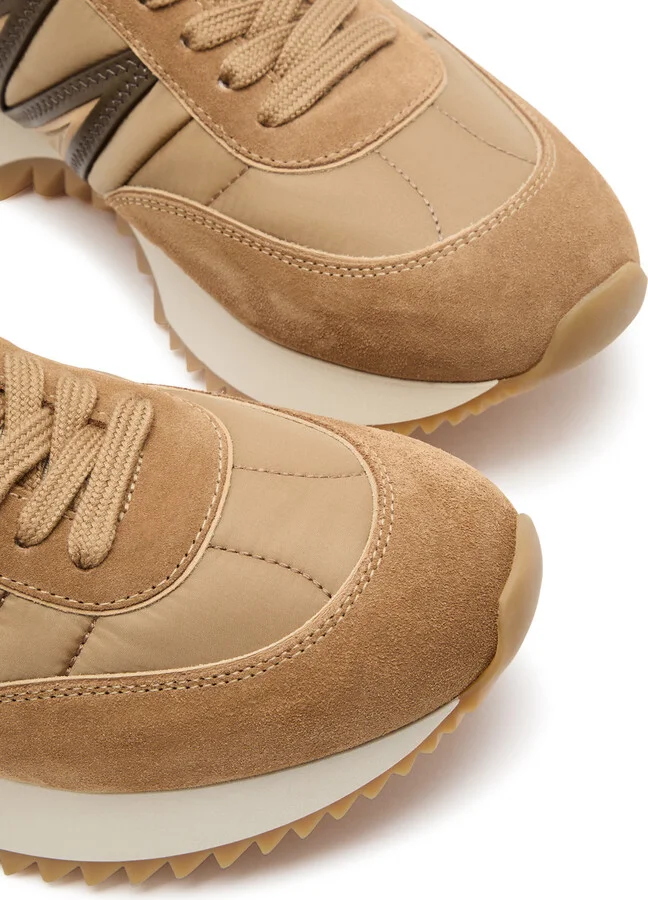 Moncler Pacey Panelled Suede Sneakers - Image 3