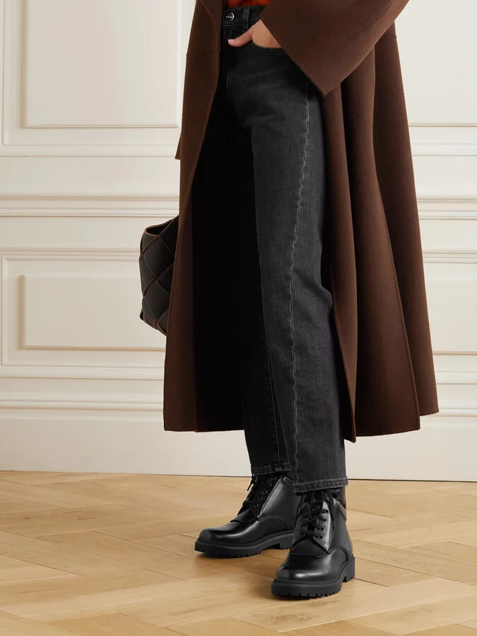 Moncler - Patty Leather Ankle Boots - Black - Image 2