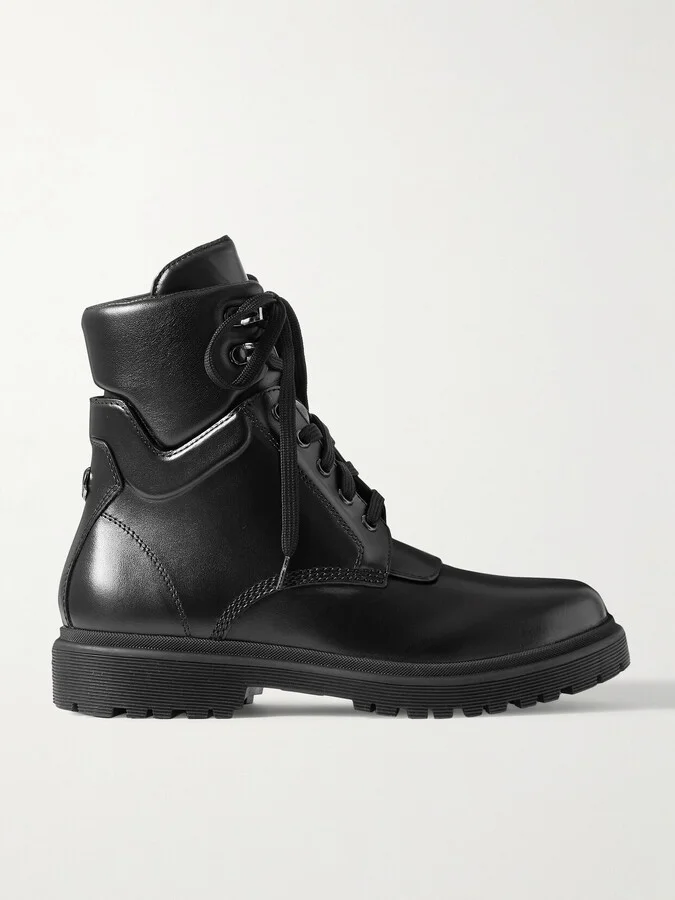Moncler - Patty Leather Ankle Boots - Black