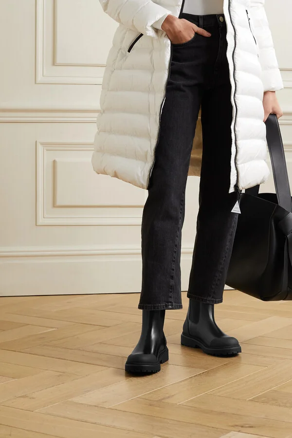 Moncler - Patty Leather Chelsea Boots - Black - Image 2