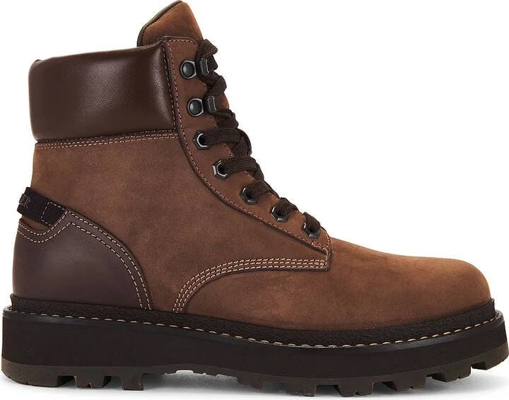 Moncler Peka Ankle Boots in Brown