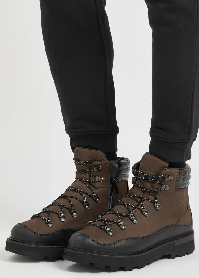 Moncler Peka Trek Panelled Nubuck Hiking Boots - Image 5