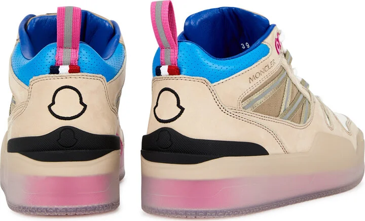 Moncler Pivot Panelled Nubuck Hi-top Sneakers - Image 3
