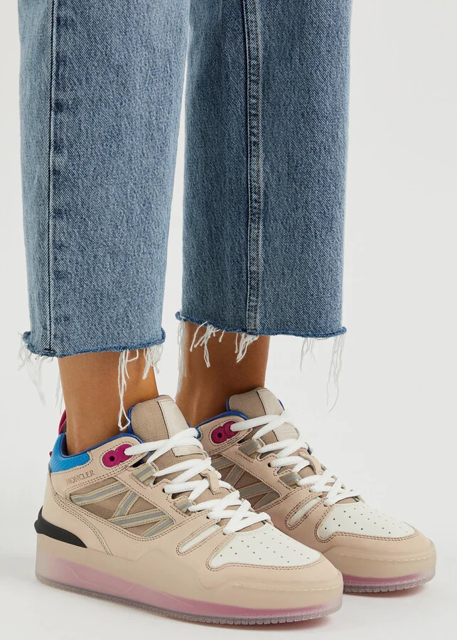 Moncler Pivot Panelled Nubuck Hi-top Sneakers - Image 5