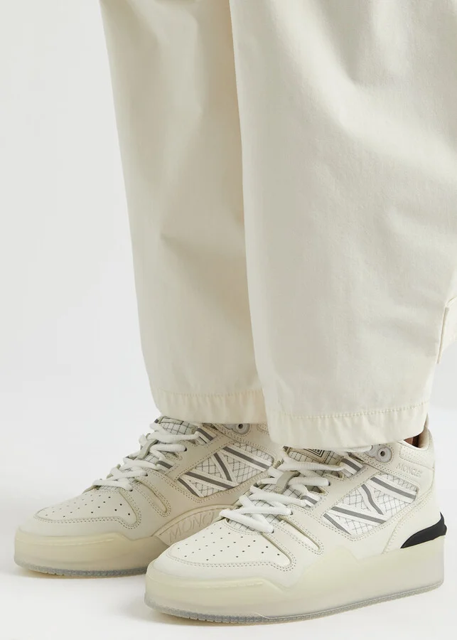 Moncler Pivot Panelled Nubuck Hi-top Sneakers - Image 5