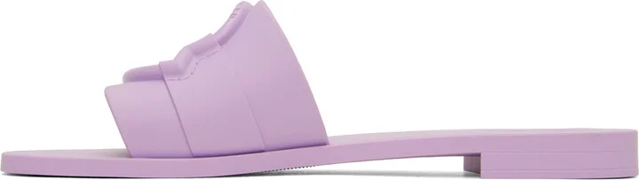 Moncler Purple Rubber Sandals - Image 3