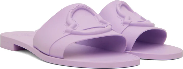 Moncler Purple Rubber Sandals - Image 4