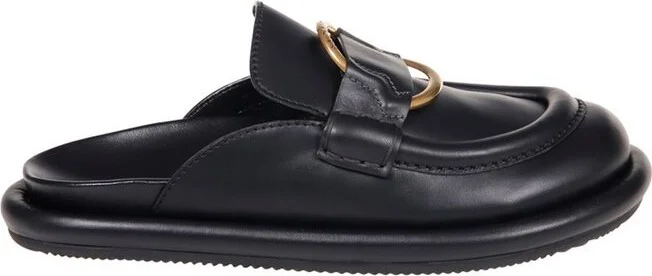 Moncler Rind Detailed Slip-On Mules