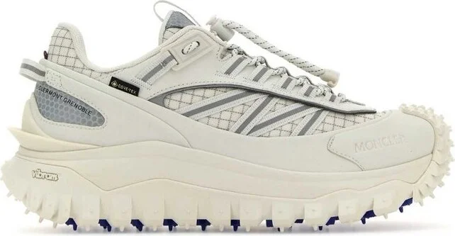 Moncler Round Toe Lace-Up Sneakers
