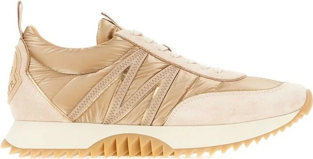 Moncler Round Toe Lace-Up Sneakers