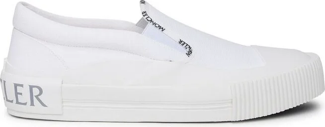 Moncler Round Toe Logo Trim Sneakers
