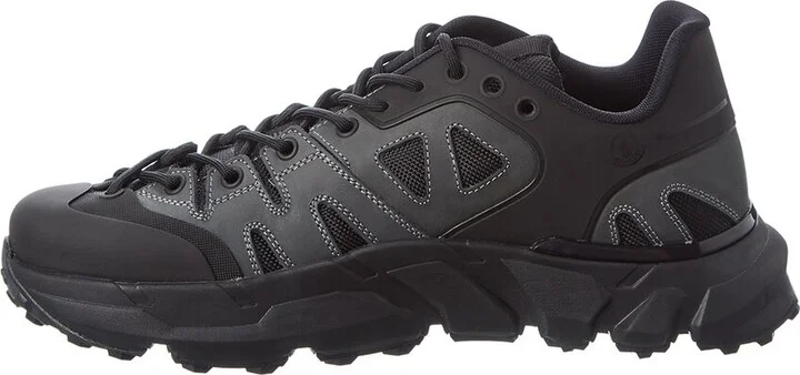 Moncler Silencio Leather-Trim Sneaker - Image 2