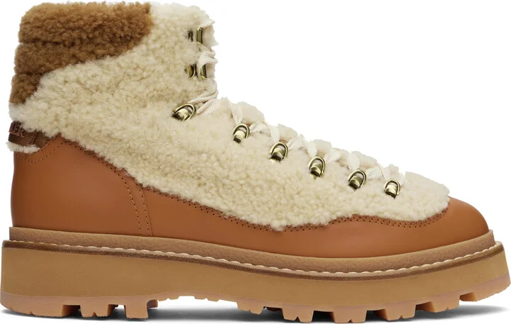 Moncler Tan Peka Trek Boots