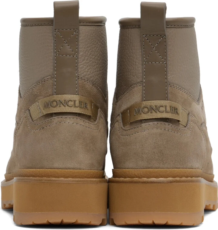 Moncler Taupe Peka Camp Hiking Boots - Image 2