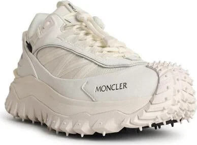 Moncler 'Trailgrip Gtx' White Leather Blend Sneakers - Image 2